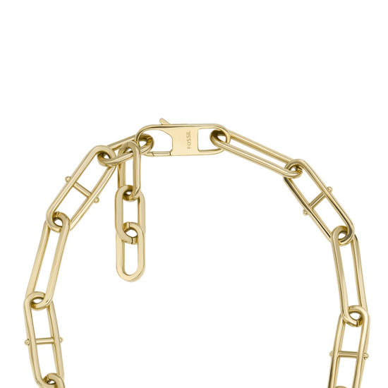 Fossil JF04102710 ogrlica Heritage D-Link Gold Tone Stainless Steel 