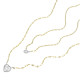 Fossil JF04357998 ogrlica dvoredna Sutton Tokens Of Affection Two Tone Stainless Steel 