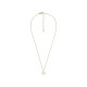 Fossil JF04424710 ogrlica Sutton Radiant Wings White Mother of Pearl Butterfly Gold Tone Stainless Steel