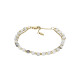 Fossil JF04443710 narukvica dvoredna All Stacked Up Howlite Beaded Gold Tone Stainless Steel