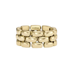 Fossil JF04785710/180 prsten Arden Gold Tone Veličina 56