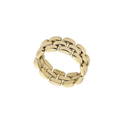 Fossil JF04785710/180 prsten Arden Gold Tone Veličina 56