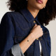 Fossil JF04858710 narukvica Sutton Modern Gold Tone Stainless Steel Malachite Heart Chain 