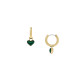 Fossil JF04859710 mindjuše alke Sutton Modern Meadows Reconstituted Malachite Heart Gold Tone Stainless Steel 7mm