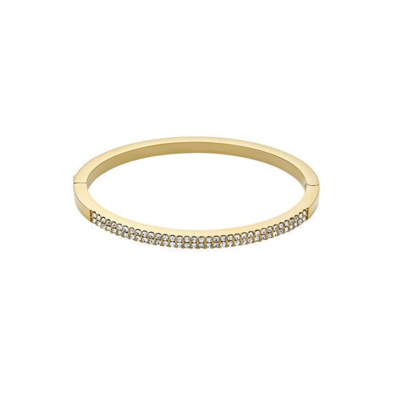 Fossil JF04862710 narukvica čvrsta Ellis Pavé Glitz Bangle Gold Tone Stainless Steel
