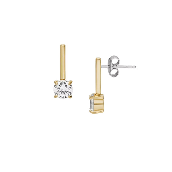 Fossil JF04897710 mindjuše Ellis Shaky Glitz Gold Tone Stainless Steel 17mm