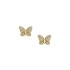 Fossil JF04922710 mindjuše Sutton Pavé Butterfly Gold Tone Stainless Steel 8mm