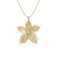 Fossil Sutton JF04968710 ogrlica  The Flower Collection   Gold Tone Stainless Steel     • duža ogrlica •
