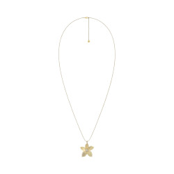 Fossil Sutton JF04968710 ogrlica  The Flower Collection   Gold Tone Stainless Steel     • duža ogrlica •