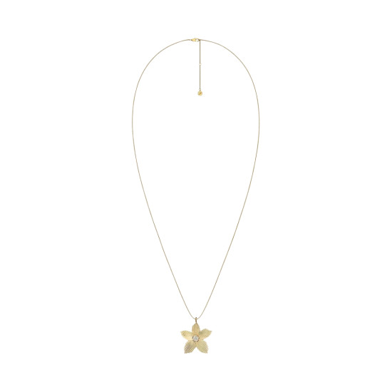 Fossil Sutton JF04968710 ogrlica  The Flower Collection   Gold Tone Stainless Steel     • duža ogrlica •