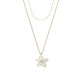 Fossil JF04969710 ogrlica Sutton The Flower Collection Mother of Pearl Gold Tone Stainless Steel