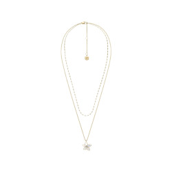 Fossil JF04969710 ogrlica Sutton The Flower Collection Mother of Pearl Gold Tone Stainless Steel
