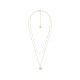 Fossil JF04969710 ogrlica Sutton The Flower Collection Mother of Pearl Gold Tone Stainless Steel