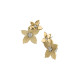 Fossil JF04972710 minđuše Sutton The Flower Collection Gold Tone Stainless Steel 29mm