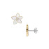 Fossil JF04973710 minđuše Sutton The Flower Collection Mother-of-Pearl Gold Tone Stainless Steel 13mm