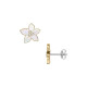 Fossil JF04973710 minđuše Sutton The Flower Collection Mother-of-Pearl Gold Tone Stainless Steel 13mm