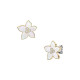 Fossil JF04973710 minđuše Sutton The Flower Collection Mother-of-Pearl Gold Tone Stainless Steel 13mm