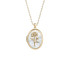 Fossil JF04976710 ogrlica Sutton The Locket Collection White Mother of Pearl 21mm Vintage Medaljon