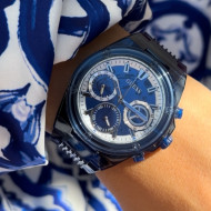 GUESS GW0438L3 ženski sat Athena Skeleton Midnight Blue 39mm