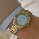 GUESS GW0687L4 ženski sat Mini Luna Two Tone Silver Gold Sky Blue 30mm