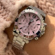 GUESS GW0696L1 ženski sat Phoebe Multi-Function Silver Tone Baby Pink Dial 38mm
