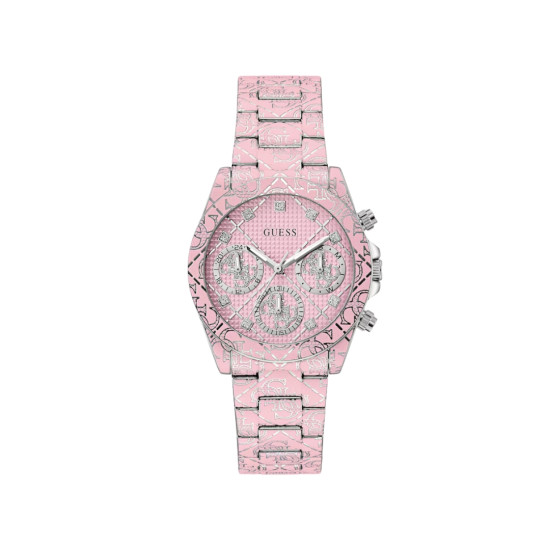 GUESS GW0986L1 ženski sat Gemma Multifunction Pink Quattro 'G' Logo Details 38mm