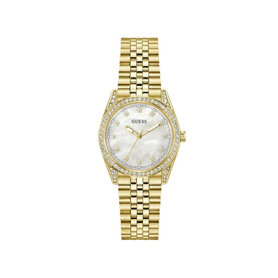 GUESS GW1099L2 ženski sat Jada Mother of Pearl Everyday Chic Cirkon Gold Tone 34mm