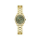 GUESS GW1100L2 ženski sat Mini Luna Gold Tone Cirkon Neutral Green Lace Dial 30mm