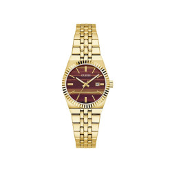 GUESS VERA GW1102L2 ženski sat Tiger Eye Gold Tone Date Window 32mm Medium Size Bestseller