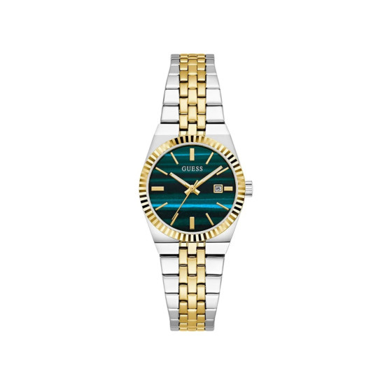 GUESS GW1102L3 ženski sat Vera Malachite Two Tone Medium Size Malachite Blue Green Dial 32mm