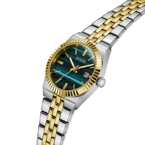 GUESS GW1102L3 ženski sat Vera Malachite Two Tone Medium Size Malachite Blue Green Dial 32mm