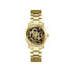 GUESS GW1105L2 ženski sat ANNETTE Gold Tone Leopard Animal Print Dial 36mm Glam Effect