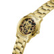 GUESS GW1105L2 ženski sat ANNETTE Gold Tone Leopard Animal Print Dial 36mm Glam Effect