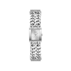 GUESS GW1112L1 ženski sat Micro Mod Heavy Metal Silver Tone White Sunray Dial 20mm