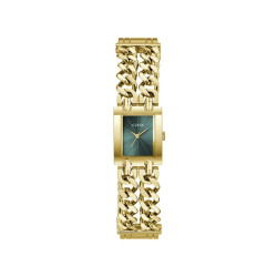 GUESS GW1112L8 ženski sat Micro Mod Heavy Metal Gold Tone Deep Green Sunray Dial 20mm