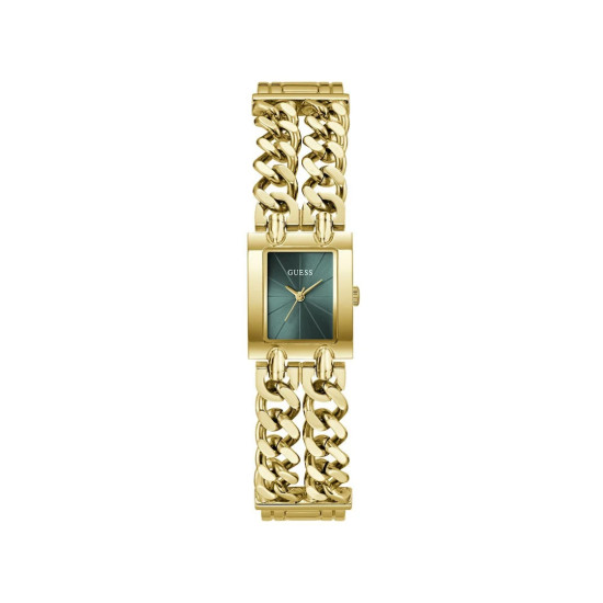 GUESS GW1112L8 ženski sat Micro Mod Heavy Metal Gold Tone Deep Green Sunray Dial 20mm