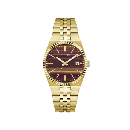 GUESS GW1129G2 unisex sat VINCENT Tiger Eye Gold Tone Date Window 39mm