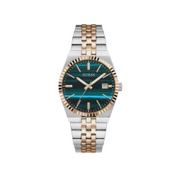 GUESS GW1129G6 unisex sat VINCENT Malachite Two Tone Silver Rose Gold Date Window 39mm
