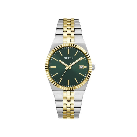 GUESS GW1153G4 unisex sat VINCENT Two Tone Date Window Green Sunray Dial 39mm