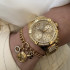 GUESS W1156L2 ženski sat Lady Frontier Multifunction Gold Tone 38mm