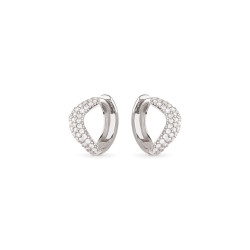 GUESS DOUBLE WAVE JSBE05077JWRHT/U mindjuše alke 925 Sterling Silver Pave Cirkon 12mm