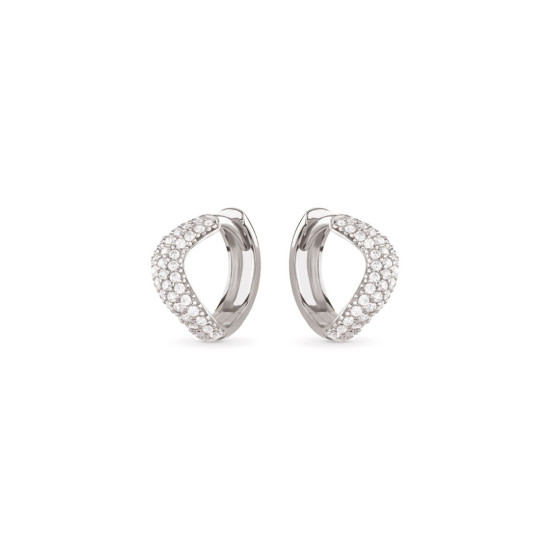 GUESS DOUBLE WAVE JSBE05077JWRHT/U mindjuše alke 925 Sterling Silver Pave Cirkon 12mm