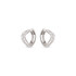 GUESS DOUBLE WAVE JSBE05077JWRHT/U mindjuše alke 925 Sterling Silver Pave Cirkon 12mm