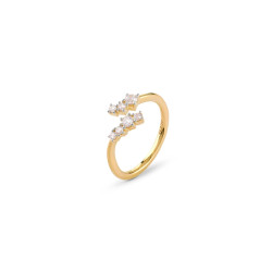 GUESS Jardin JSBR04473JWYG52 prsten Timeless Romance Gold Plated 925 Sterling Silver Veličina 52- elegantan i romantičan prsten