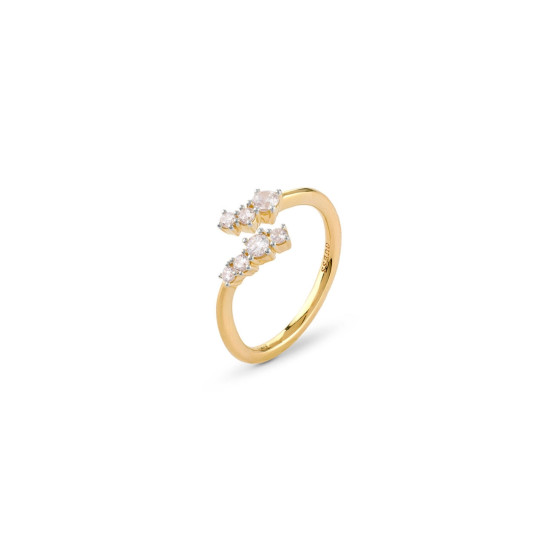 GUESS Jardin JSBR04473JWYG56 prsten Timeless Romance Gold Plated 925 Sterling Silver Veličina 56- elegantan i romantičan prsten