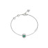 Guess JUBB04668JWRHEMS narukvica M'AMA NON M'AMA Silver Plated Stainless Steel Green Crystal