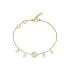 Guess JUBB06033JWYGS narukvica Secret Garden Floral Charms White Crystal Details Gold Tone Plated Stainless Steel Veličina S