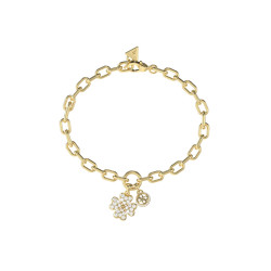 Guess JUBB06044JWYGS narukvica Love Bites Gold Tone Plated Stainless Steel Veličina S 
