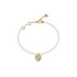Guess JUBB06091JWYGS narukvica Beloved Pearl Gold Tone Plated Stainless Steel Romantic Glam