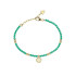 Guess JUBB06147JWYGGNS narukvica JAIPUR SPLENDOR Edition Emerald Green Gold Tone 4G Logo
